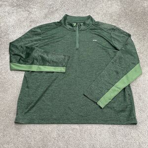 Pro-Player 1/4 Zip Knit Pullover Active Jacket Mens XL Green Polyester Outdoor